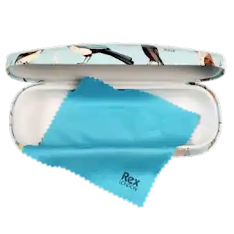 Garden Birds Glasses Case & Cleaning Cloth