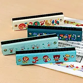 Mixed Wooden Harmonica