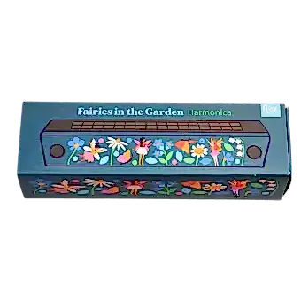 Fairies in the Garden Wooden Harmonica
