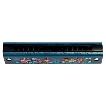 Fairies in the Garden Wooden Harmonica