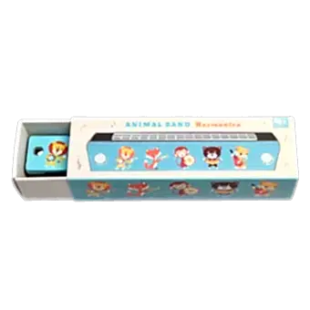 Animal Band Wooden Harmonica