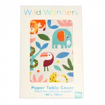 Wild Wonders Paper Table Cover