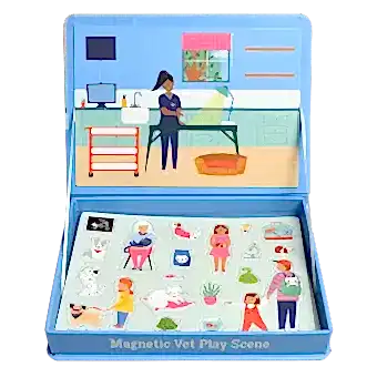 Magnetic Vet Play Scene Kit