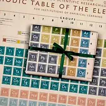Periodic Table Wrapping Paper 