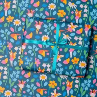 Wrapping Paper (5 Sheets) - Fairies In The Garden