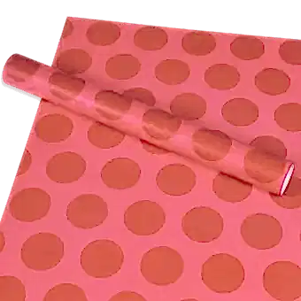  Wrapping Paper (5 Sheets) - Red Spot On Pink