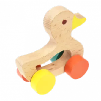 Wooden Push Along Toy - Duck