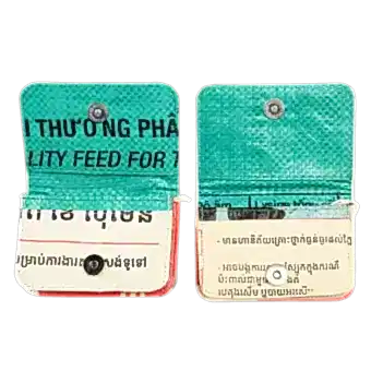 Recycled Cement Bag Coin Purse