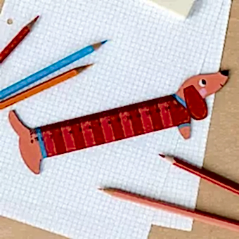 Wooden Ruler - Sausage Dog