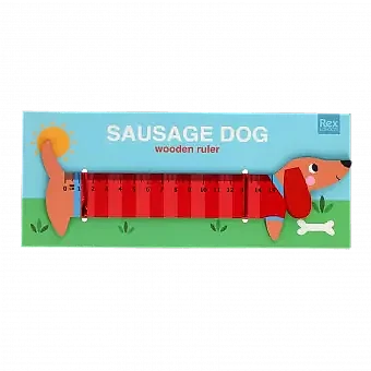 Wooden Ruler - Sausage Dog