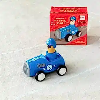 Push Down Action Racing Car Blue