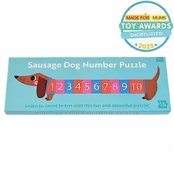 Sausage Dog Number Puzzle - Shortlisted - Made for mums toy awards