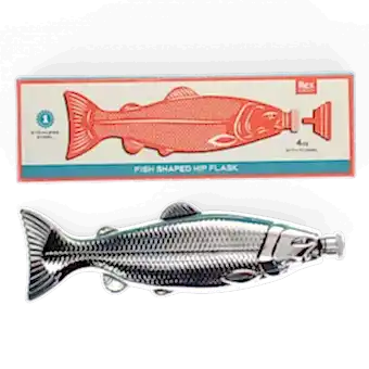 Fish-Shaped Hip Flask - Spirit Of Adventure