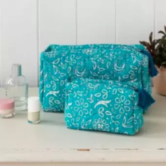 Quilted Makeup Bag - Radhika