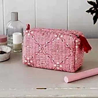 Quilted Makeup Bag - Anushka