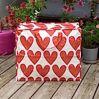 Jumbo Storage Bag - Hearts