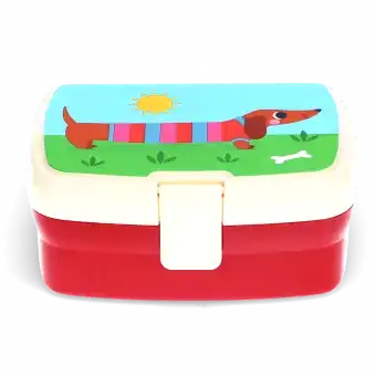 Sausage dog lunch box with tray