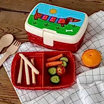 Lunch Box With Tray - Sausage Dog
