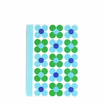 A6 Notebook - Blue And Green Daisy