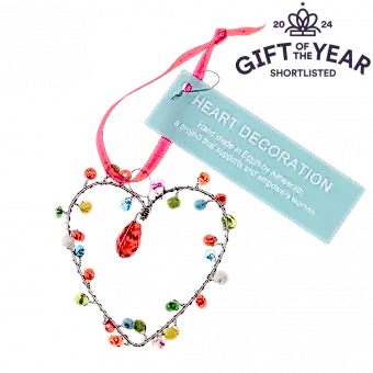 Multi-Beaded Heart Decoration (5 X 5 Cm)