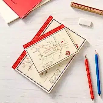 A6-A5 Notebook - Tfl Heritage Tube Map