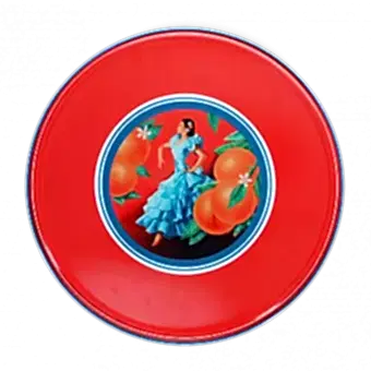 Round Serving Tray - Cerveza Española