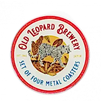 Metal Coasters - Old Leopard Brewery (set Of 4)