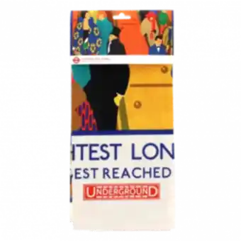 Cotton tea towel - TfL Vintage Poster "Brightest London"