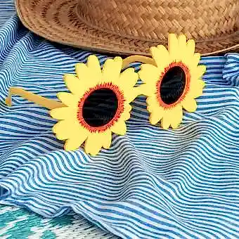 Funglasses - Yellow sunflower sunglasses
