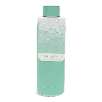 Rubber coated steel bottle 500ml - Mint green