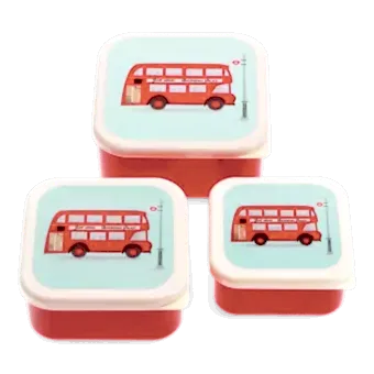 Snack boxes (set of 3) - TfL Routemaster Bus