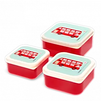 Snack boxes (set of 3) - TfL Routemaster Bus