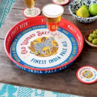 Round serving tray - Old Leopard Brewery