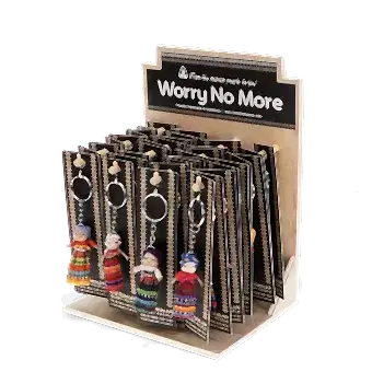 Worry dolls with keyring - Assorted