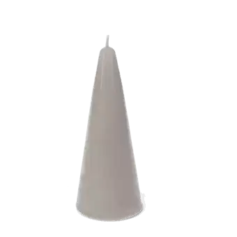 Small cone candle - Light Grey