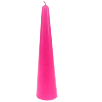 Tall cone candle - Bright Pink