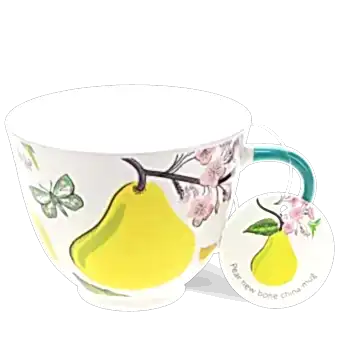 New bone china mug - Pear