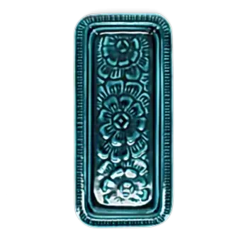 Enamel decorative tray - Blue