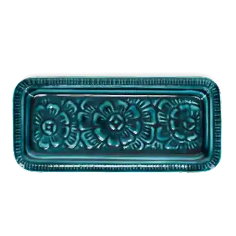 Enamel decorative tray - Blue