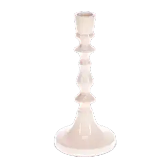 Enamel candlestick 19cm - Pink