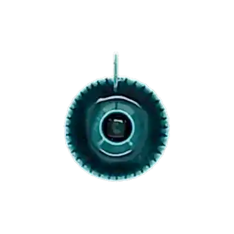 Enamel chamberstick candle holder - Blue