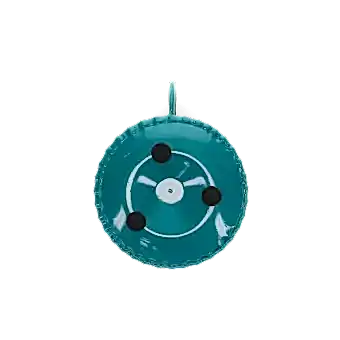 Enamel chamberstick candle holder - Blue