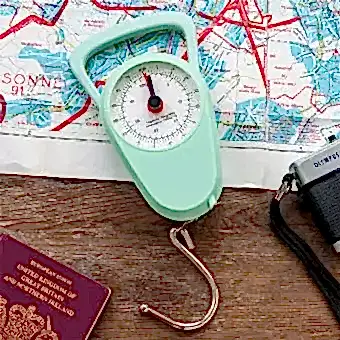 Travel scales with tape measure - Pistachio green