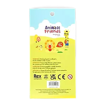 3D puffy stickers (single sheet) - Animal Friends