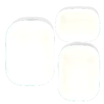 Enamel pie dishes (set of 3) - Pistachio