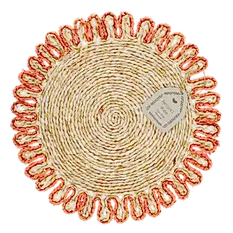 Corn husk placemat - Orange