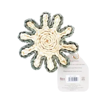 Corn husk coaster - Grey