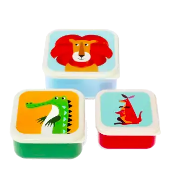 Snack boxes (set of 3) - Colourful Creatures