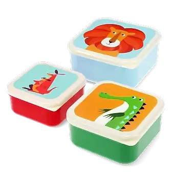 Snack boxes (set of 3) - Colourful Creatures