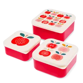 Snack boxes (set of 3) - Vintage Apple